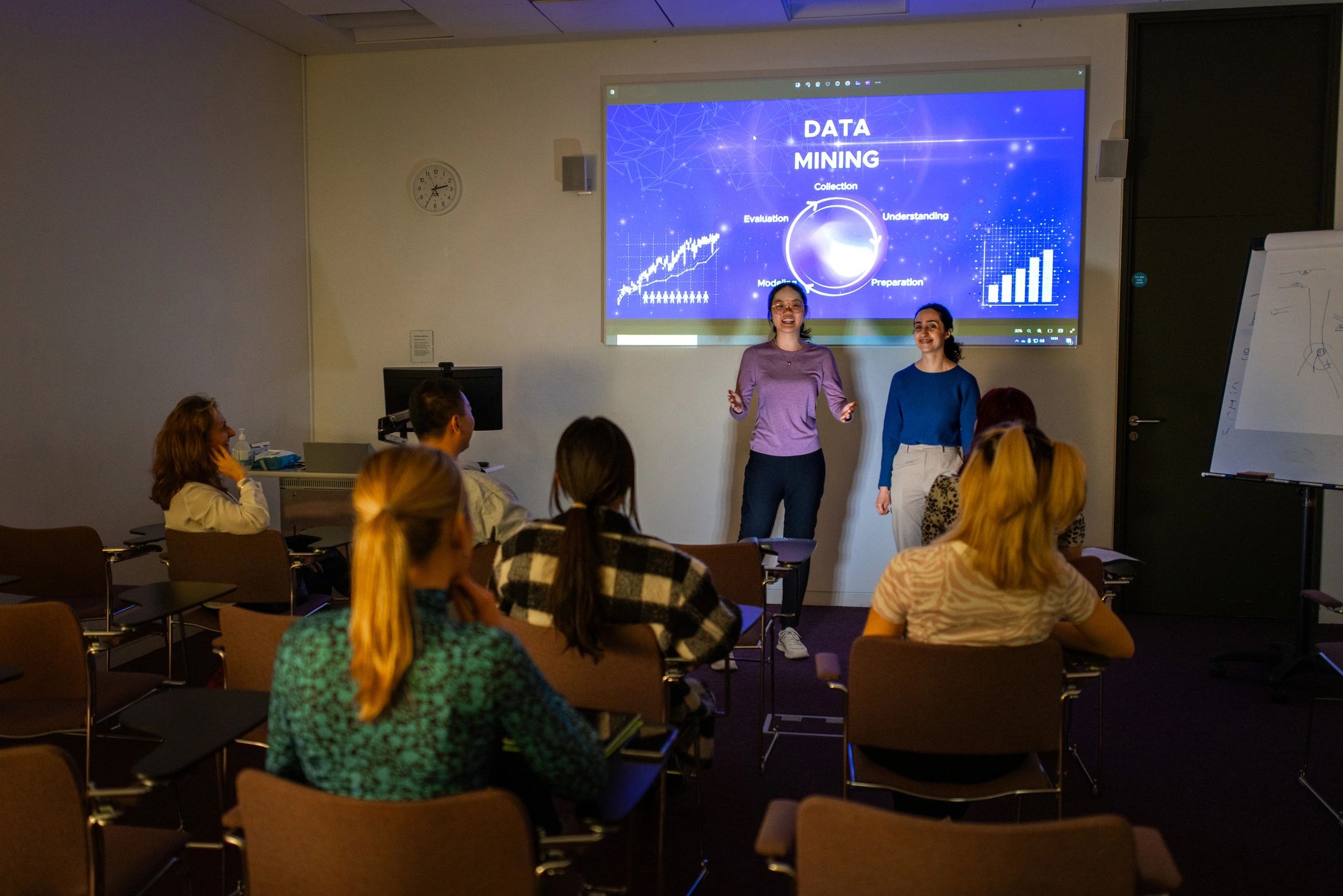 Presentation environment with immersive visual potential
